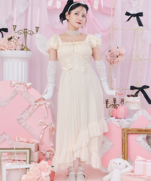 sugar nine コスプレ 天使プリーツスカートワンピ 「コスプレ5点セット
