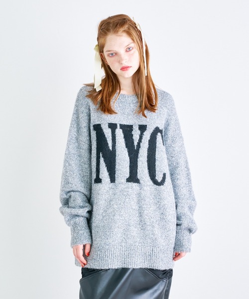 ニット セーター NYCラメニットプルオーバー レディース