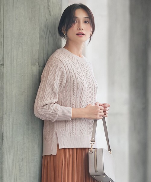 【WEB限定カラーあり・洗える】EIGER CORD ALAN クルーネックプルオーバー ニット ニット セーター 「WEB限定カラーあり・洗える」EIGER CORD ALAN