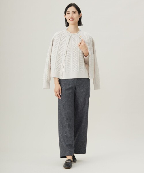 【WEB限定カラーあり・洗える】EIGER CORD ALAN クルーネックプルオーバー ニット ニット セーター 「WEB限定カラーあり・洗える」EIGER CORD ALAN