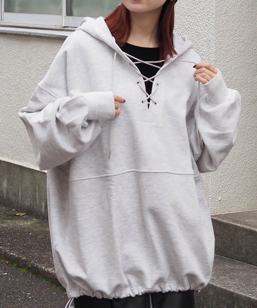 専用♡D10美品◆PATOU近年モデル/バッグロゴ/リボン◆ジップアップパーカー tiptop（ティップトップ） パーカー 「選べる2デザイン」裏毛レース