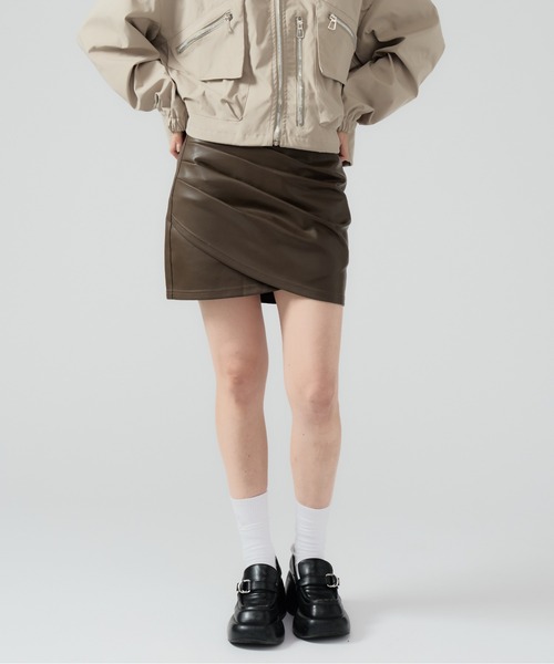 Chick スカート Fake Leather Tight Mini Skirt / フェイクレザー