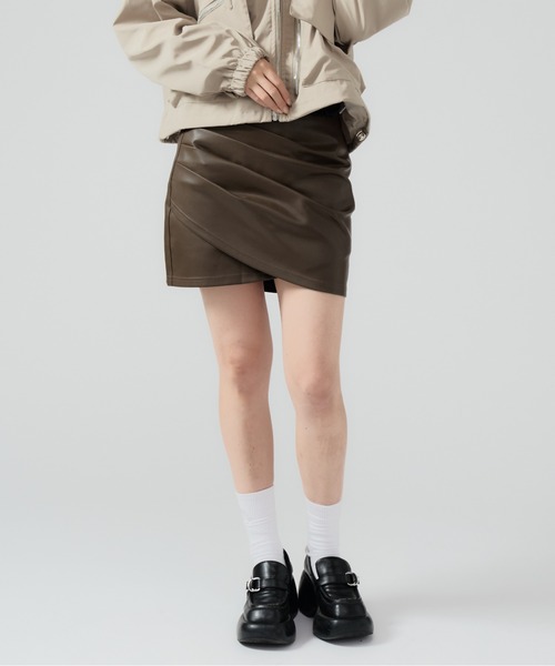 Chick スカート Fake Leather Tight Mini Skirt / フェイクレザー