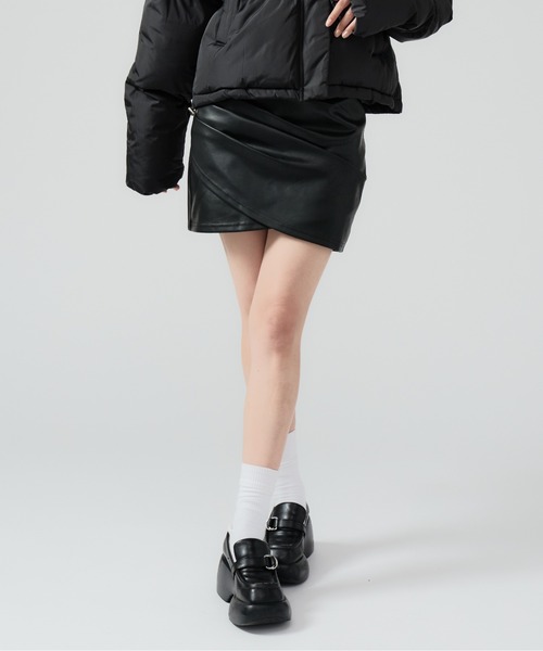 Chick スカート Fake Leather Tight Mini Skirt / フェイクレザー