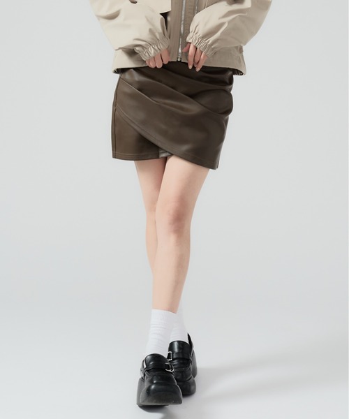 Chick スカート Fake Leather Tight Mini Skirt / フェイクレザー