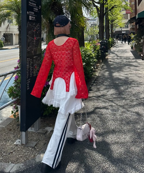 UJOH ランダムヘムスカート　サイズ3 2023 UJOH/ウジョー】《STUDIOUS別注》Rondom Hem Gathered Skirt