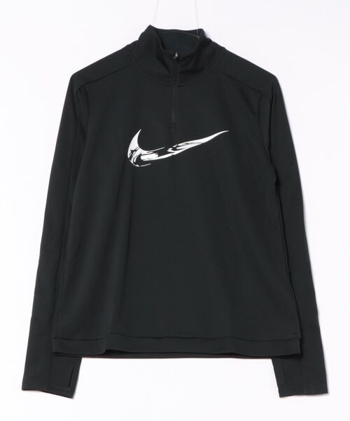 「NIKEアパレル」WSスウッシュHBRMIDハーフジップL/Sトッ レディース