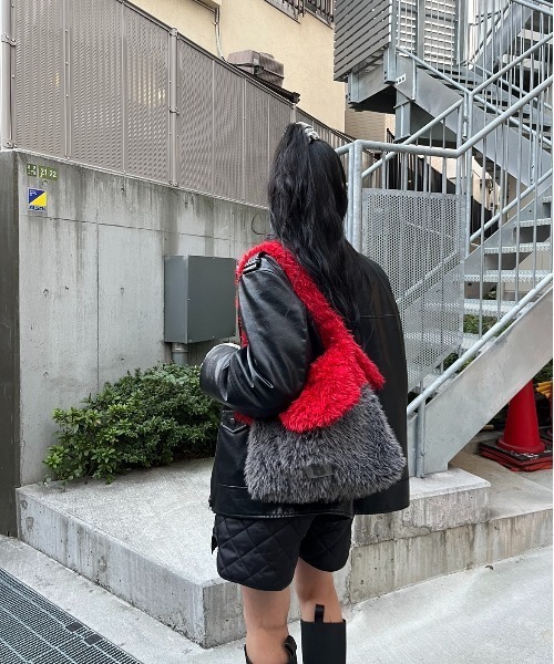 HTH グレー　バック HTH トートバッグ fur back レディース : ZOZOTOWN Yahoo!店