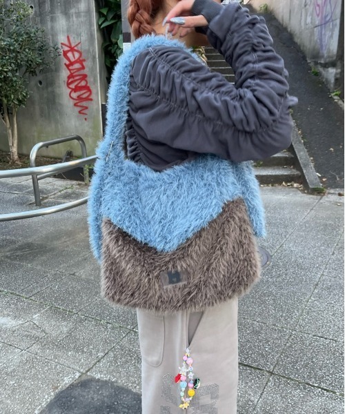 HTH グレー　バック HTH トートバッグ fur back レディース : ZOZOTOWN Yahoo!店