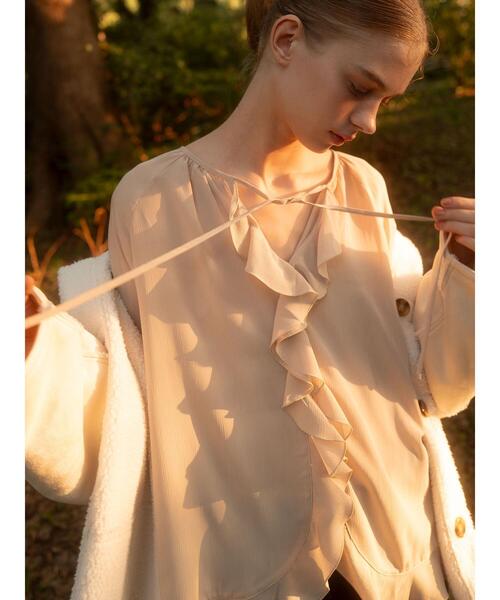 Chloé 最高級ライン 定価10万 ふんわりビッグシフォンおりぼんT