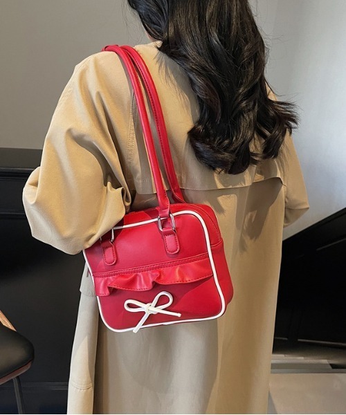 FREE STYLISTS ショルダーバッグ バッグ Y2K リボンディテール フリル