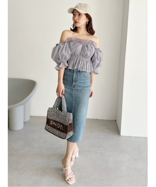 Levi's デニムスカート 「SNIDEL/Levi's」HR BACK SLIT SKIRT