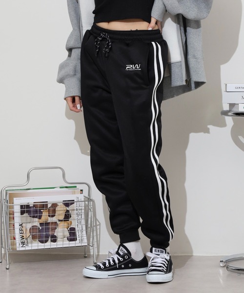 スウェットパンツ ジャージ 裏シャギー ライン ジョガーパンツ メンズ レディース | FUNALIVE | 03