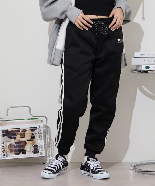 スウェットパンツ ジャージ 裏シャギー ライン ジョガーパンツ メンズ レディース | FUNALIVE | 02