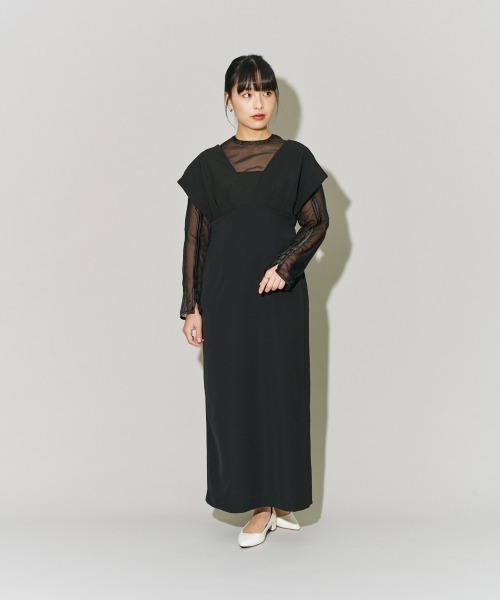 専用です [なさま　ワンピースとブラウスの2点] terrace ドレス 「ブラウス＋ワンピース2点セット」Vラインワンピース