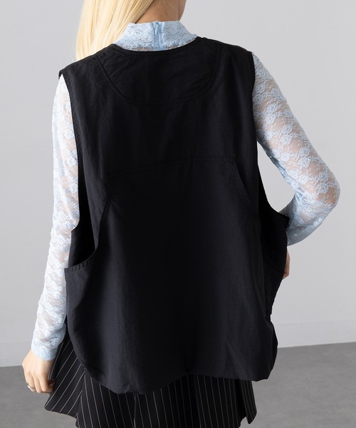 ベスト ジレ 「MAGASIN DE MODE Onjna」Short tactical vest / ショートタクティカルベスト trc レディース MAGASIN DE MODE Onjna ベスト ジレ 「MAGASIN Onjna」Short
