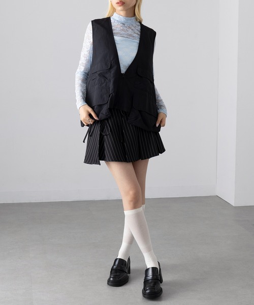 ベスト ジレ 「MAGASIN DE MODE Onjna」Short tactical vest / ショートタクティカルベスト trc レディース MAGASIN DE MODE Onjna ベスト ジレ 「MAGASIN Onjna」Short