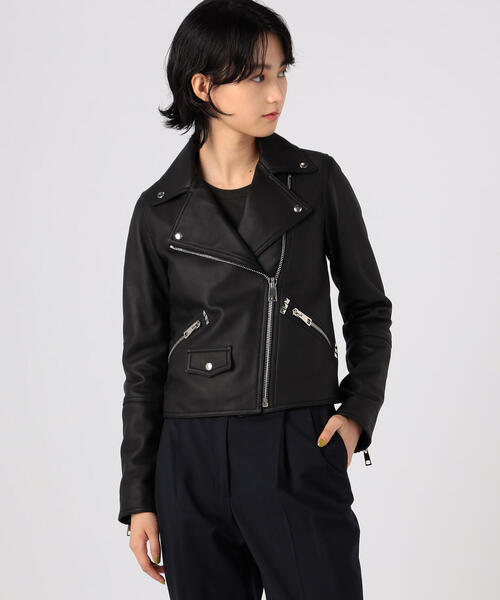 TOMORROWLAND 合成皮革 ブラックジャケット サイズ36 TOMORROWLAND 合成皮革 ブラックジャケット サイズ36 TOMORROWLAND