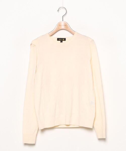 DRAWER（ドゥロワー） 長袖ニット 1 ホワイト レディース : ZOZOTOWN