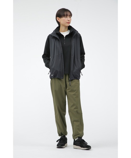 ミズノ　XL アウター　黒 MIZUNO ナイロンジャケット STRETCH NYLON MICRO RIP STOP
