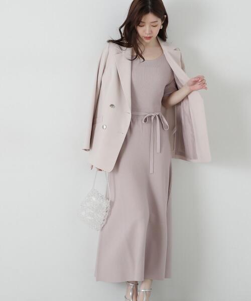 PROPORTION BODY DRESSING ワンピース エンブロイダリーニット