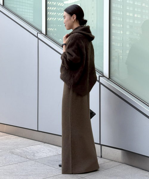 AP STUDIO ニットスカート 36 ブラウン レディース : ZOZOTOWN Yahoo