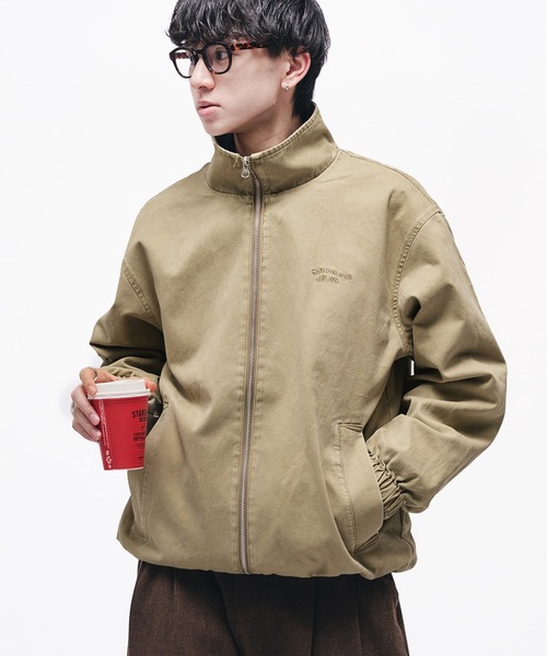 Adoon plain ブルゾン アウター VINAGE LIKE WAVE LOGO SHORT BLOUSON