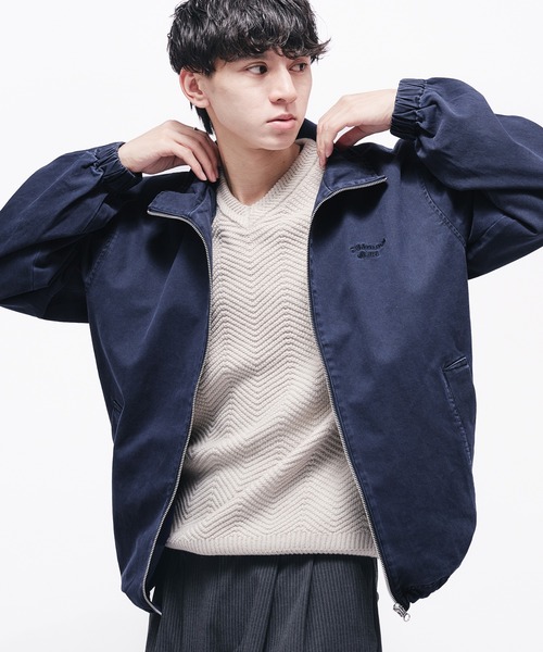 Adoon plain ブルゾン アウター VINAGE LIKE WAVE LOGO SHORT BLOUSON