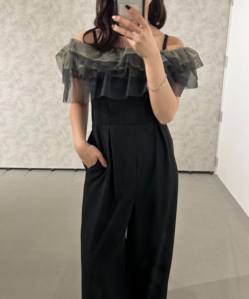 et.UNiVER パンツドレス et.UNiVER パンツドレス frill all-in-one-pants : ZOZOTOWN