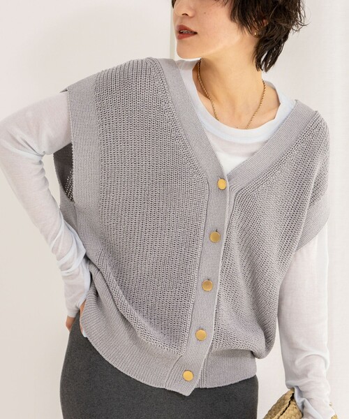 ★新品、未開封★ウォッシャブルペーパーヤーン2WAYベスト セール】《アンサンブル対応》《手洗い可能》ペーパーヤーン2WAY
