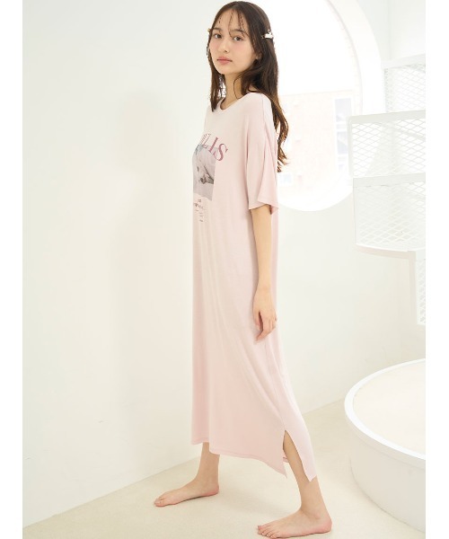 SNIDEL HOME ルームウェア 部屋着 CAT Tシャツワンピース