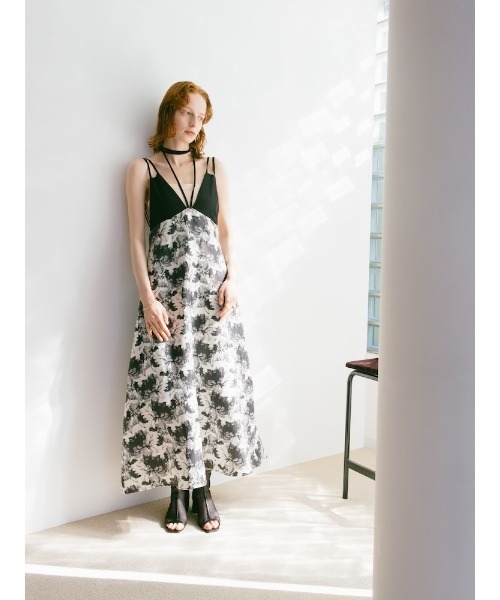 Strap Jacquard Dress トゥデイフル　ストラップ　ワンピ Strap Jacquard Dress（ワンピース）｜TODAYFUL（トゥデイフル