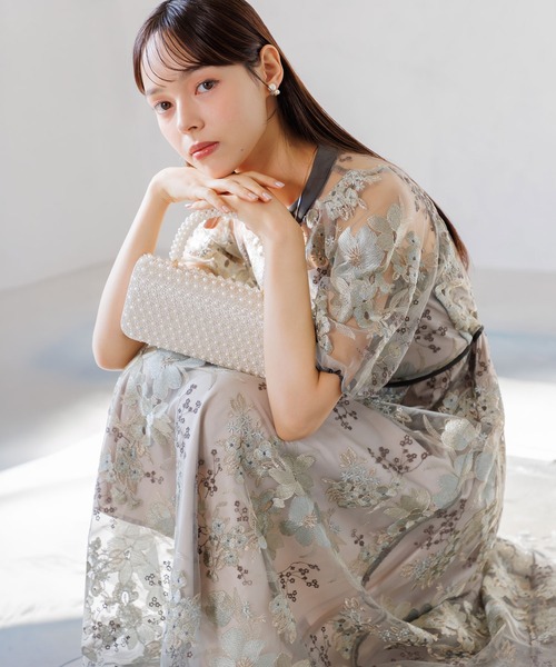 form forma（フォルムフォルマ） ドレス フラワー刺繍ドレス/結婚式