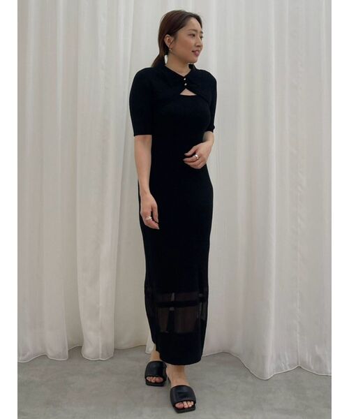 LAGUNAMOON（ラグナムーン） ワンピース クロップドカーデセットニット