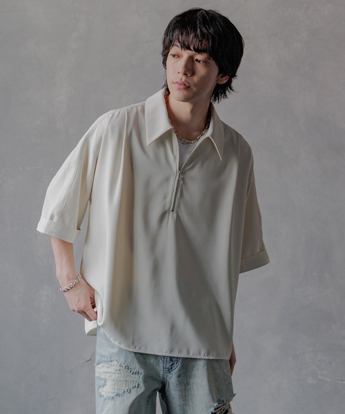 HARE DABOルーズシシュウシャツ セール】【SET UP対応】DABOルーズシシュウシャツ(HARE)（シャツ
