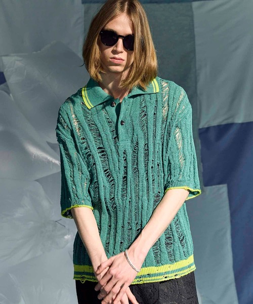 MAISON SPECIAL ポロシャツ 「UNISEX」Prime-Over Japanese