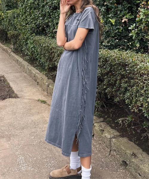 ROXY ワンピース LABYRINTH DRESS /ロキシーサイドフリンジ