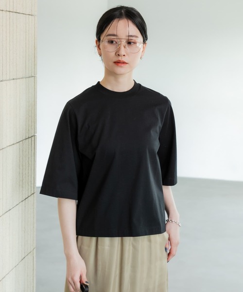 tシャツ スーピマコットン フライスハーフスリーブ レディース スーピマコットン フライスハーフスリーブ｜トゥモローランド