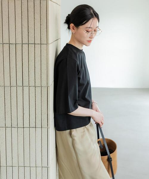 used【ebure】スーピマコットンポンチハーフスリーブカットソー URBAN RESEARCH｜スーピマコットンハーフスリーブカットソー | Rakuten