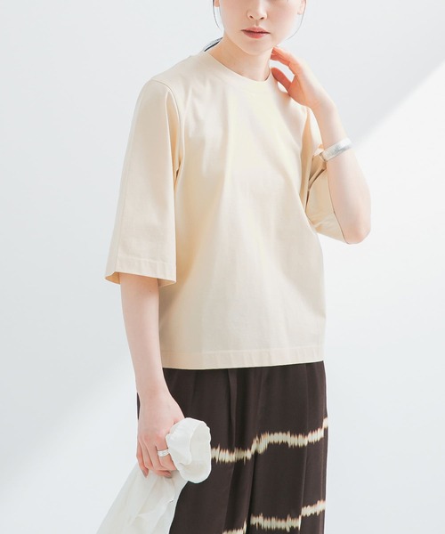 tシャツ ピマコットン ハーフスリーブトップス レディース ピマコットン ハーフスリーブトップス （Tシャツ