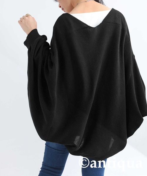 「antiqua」 カーディガン ONESIZE ブラック レディース antiqua 「antiqua」 カーディガン ONESIZE ブラック レディース