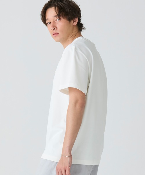 LACOSTE ラインドリブネック鹿の子Tシャツ ラインドリブネック鹿の子地Tシャツ （Tシャツ）｜LACOSTE