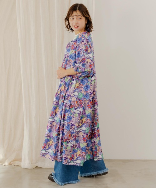 ScoLar シャツワンピース 152603：スカラーちゃん・花柄