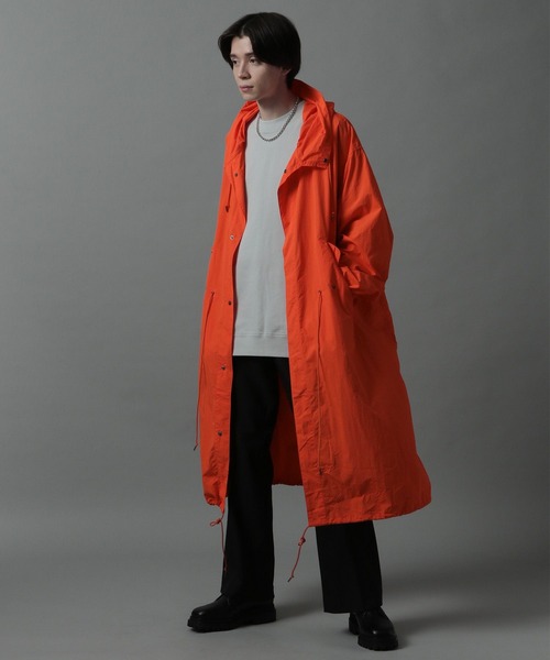 HARE CASHEEPウールオーバーコート オレンジ HARE オレンジ コート HARE オレンジ ロングコート WEAR CASHEEPウール