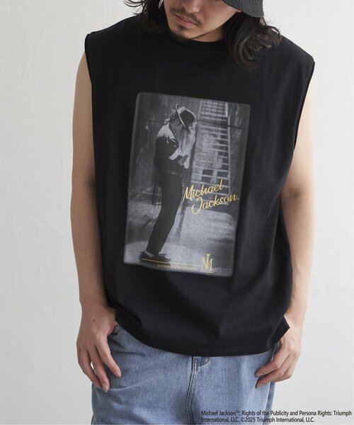 ヴィンテージ マイケルジャクソン プリントノースリーブTシャツ ブラック レア ヴィンテージ マイケルジャクソン プリントノースリーブTシャツ
