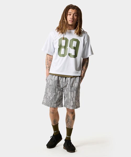 HUF ハフ Tシャツ FUCK IT FOOTBALL SHIRT フットボールシャツ