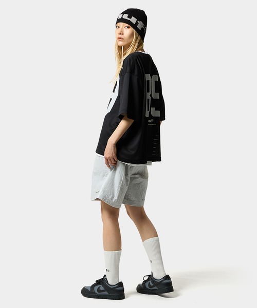 HUF tシャツ eightynine MESH FOOTBALL CREW / フットボール