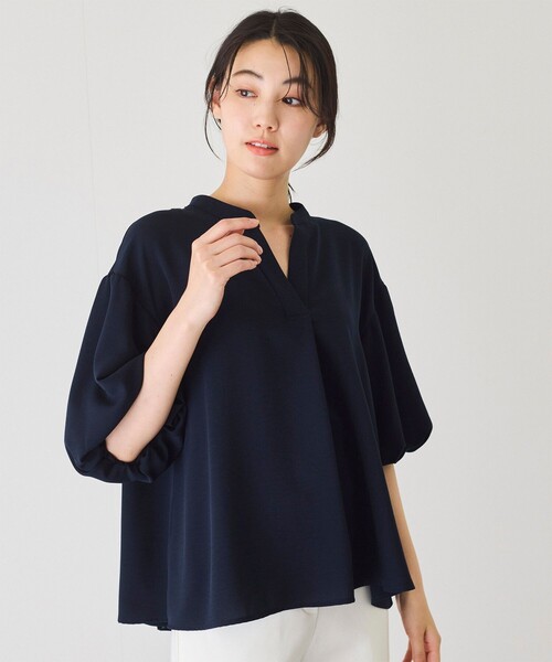専用品です ジョーゼット細パイピングブラウス （シャツ・ブラウス