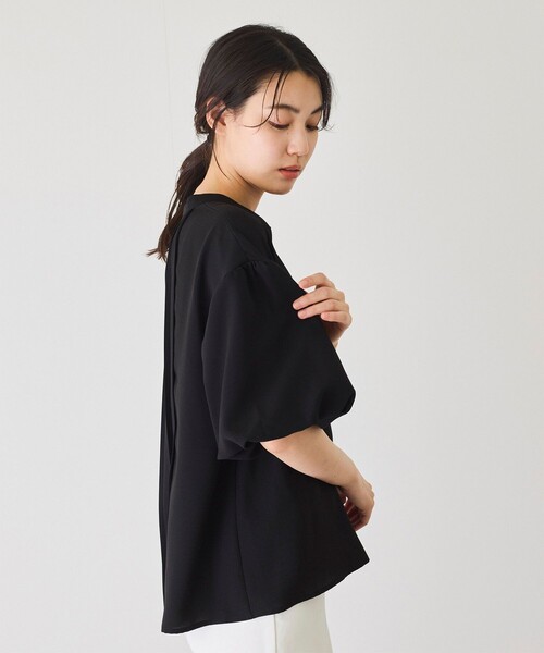 ブラウス シャツ バックプリーツスキッパーブラウス レディース JAYRO ブラウス シャツ バックプリーツスキッパーブラウス