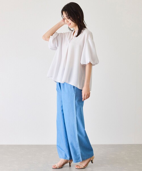 JAYRO ブラウス シャツ バックプリーツスキッパーブラウス